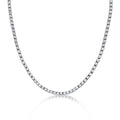 Italo Classic Created White Sapphire Tennis Necklace