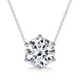 Italo Round Cut Simple Chain Necklace In Sterling Silver