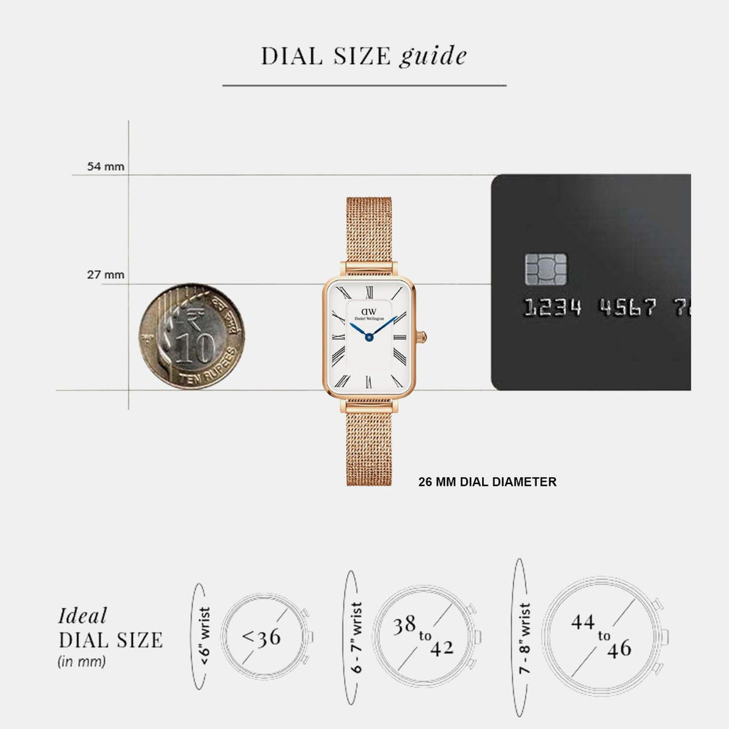 Quadro Women Quartz White Dial Analog Mesh Watch DW00100687K