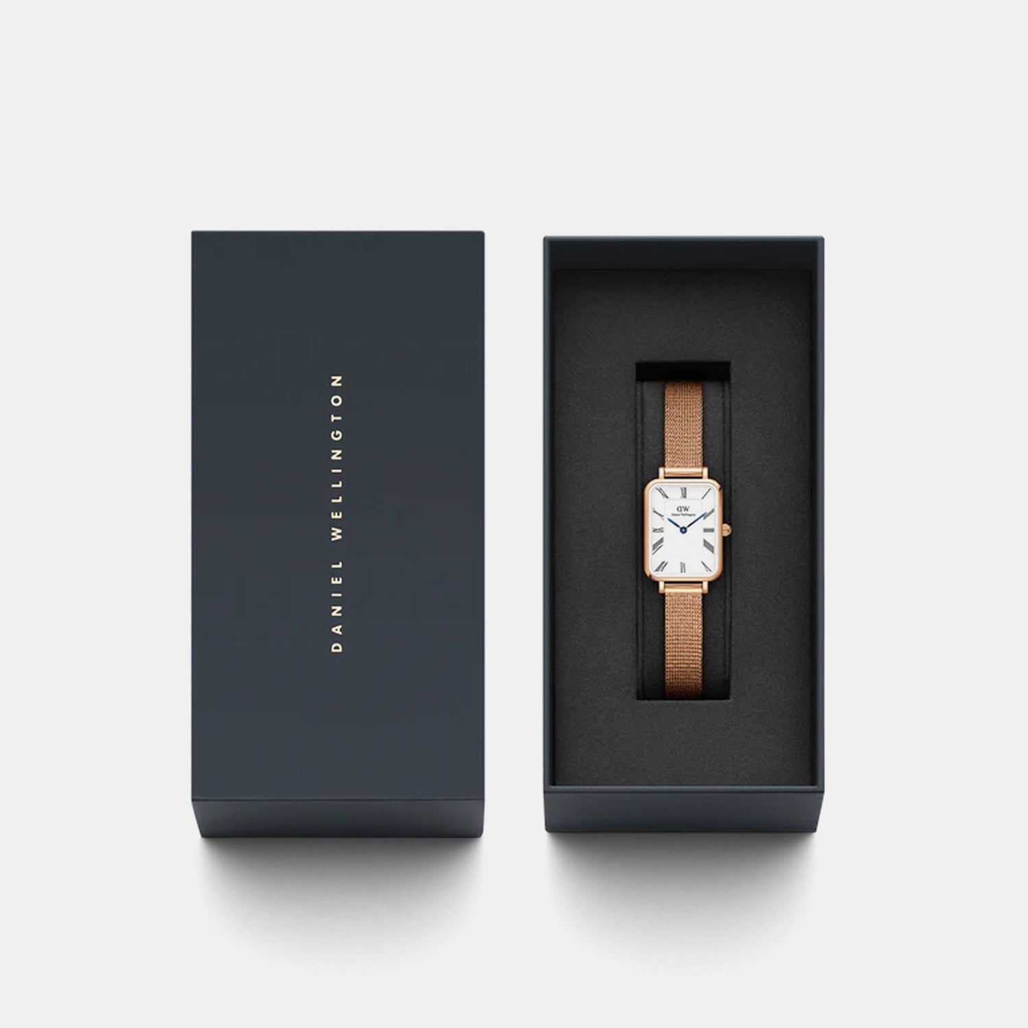 Quadro Women Quartz White Dial Analog Mesh Watch DW00100687K