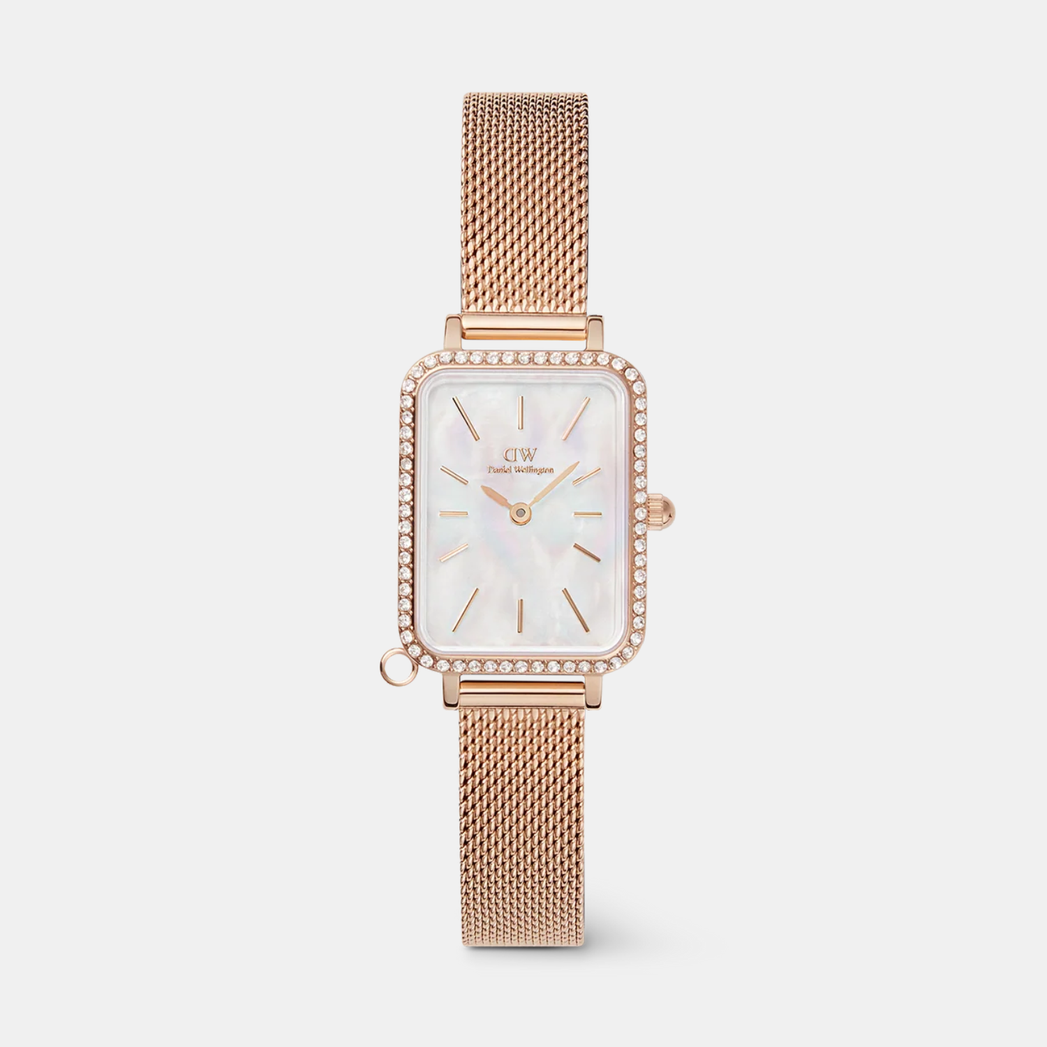 Quadro Women Quartz White Dial Analog Stainless Steel Watch DW00100748