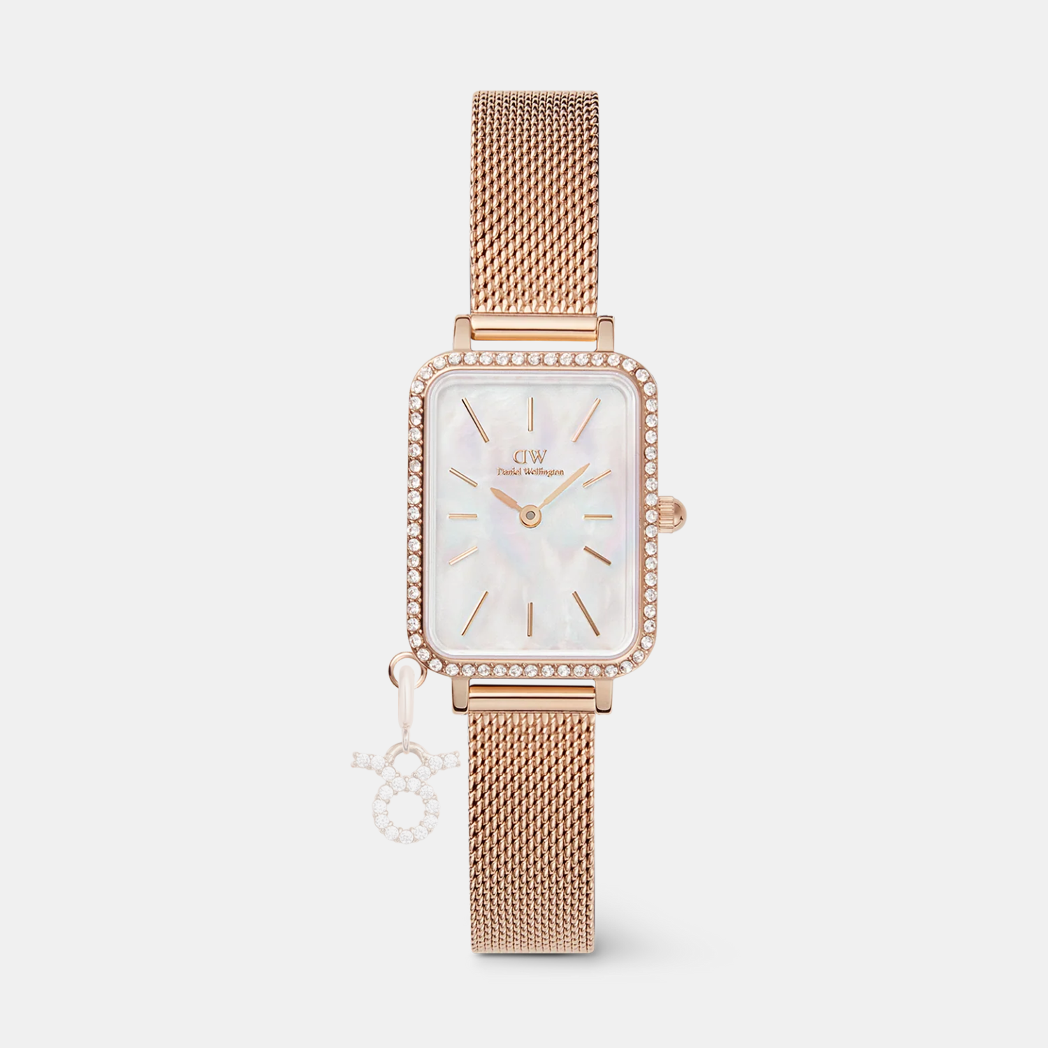 Quadro Women Quartz White Dial Analog Stainless Steel Watch DW00100748