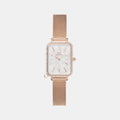 Quadro Women Quartz White Dial Analog Stainless Steel Watch DW00100748