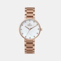 Glad Fuscia Women Quartz Mother Of Pearl Dial Analog Stainless Steel Watch V189LXVWSV