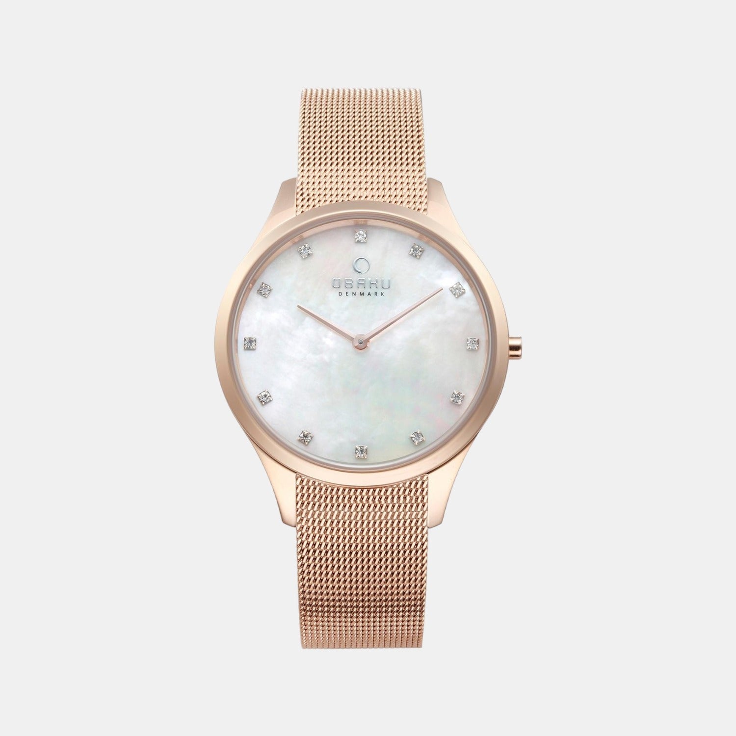 Fin Rose Women Quartz Mother Of Pearl Dial Analog Mesh Watch V217LXVWMV