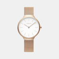 Ark Lille Women Quartz White Dial Analog Mesh Watch V240LXVWMV