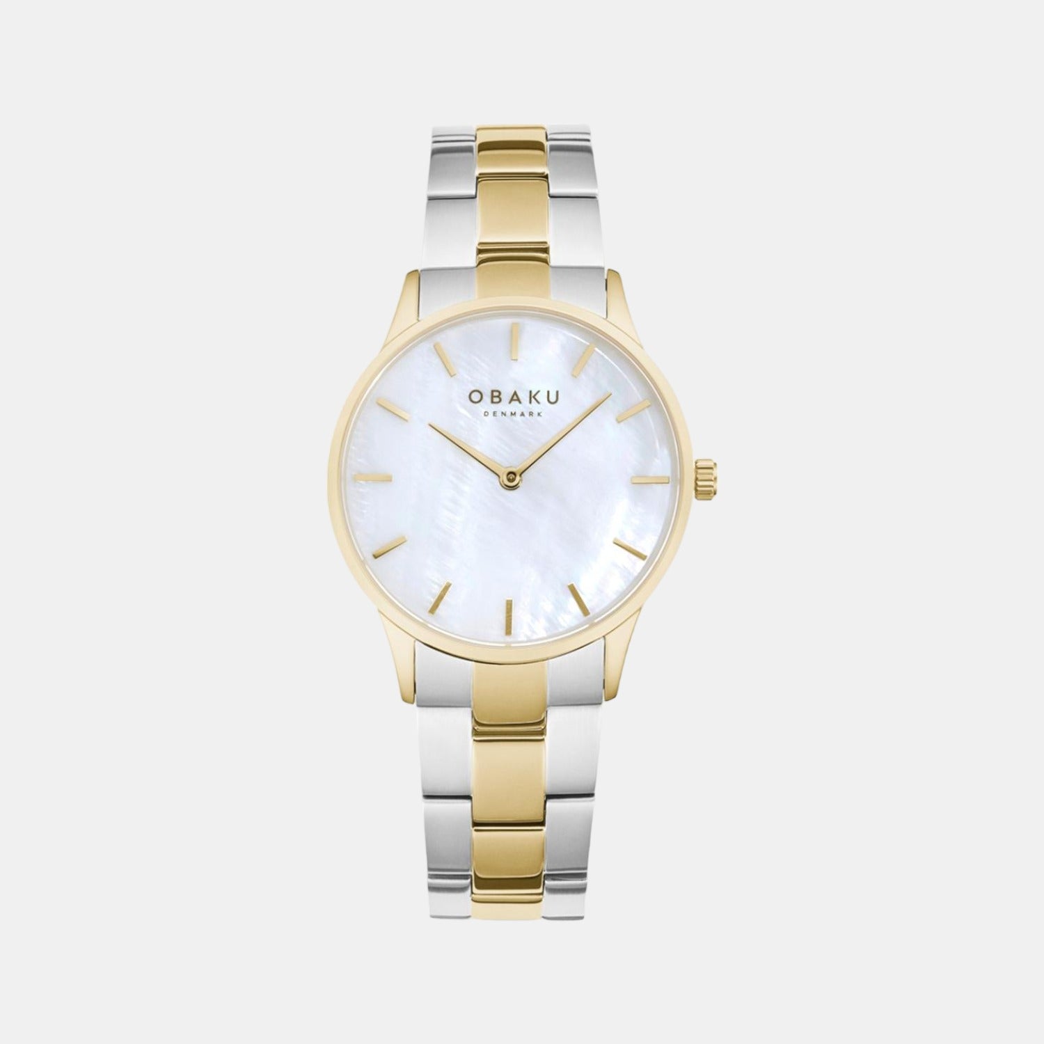 Lyng Lille Alabaster Women Quartz Mother Of Pearl Dial Analog Stainless Steel Watch V247LXGWSF