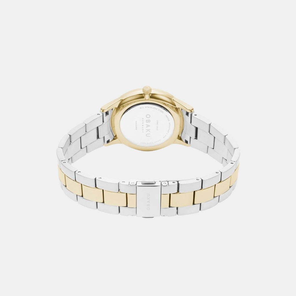 Lyng Lille Alabaster Women Quartz Mother Of Pearl Dial Analog Stainless Steel Watch V247LXGWSF