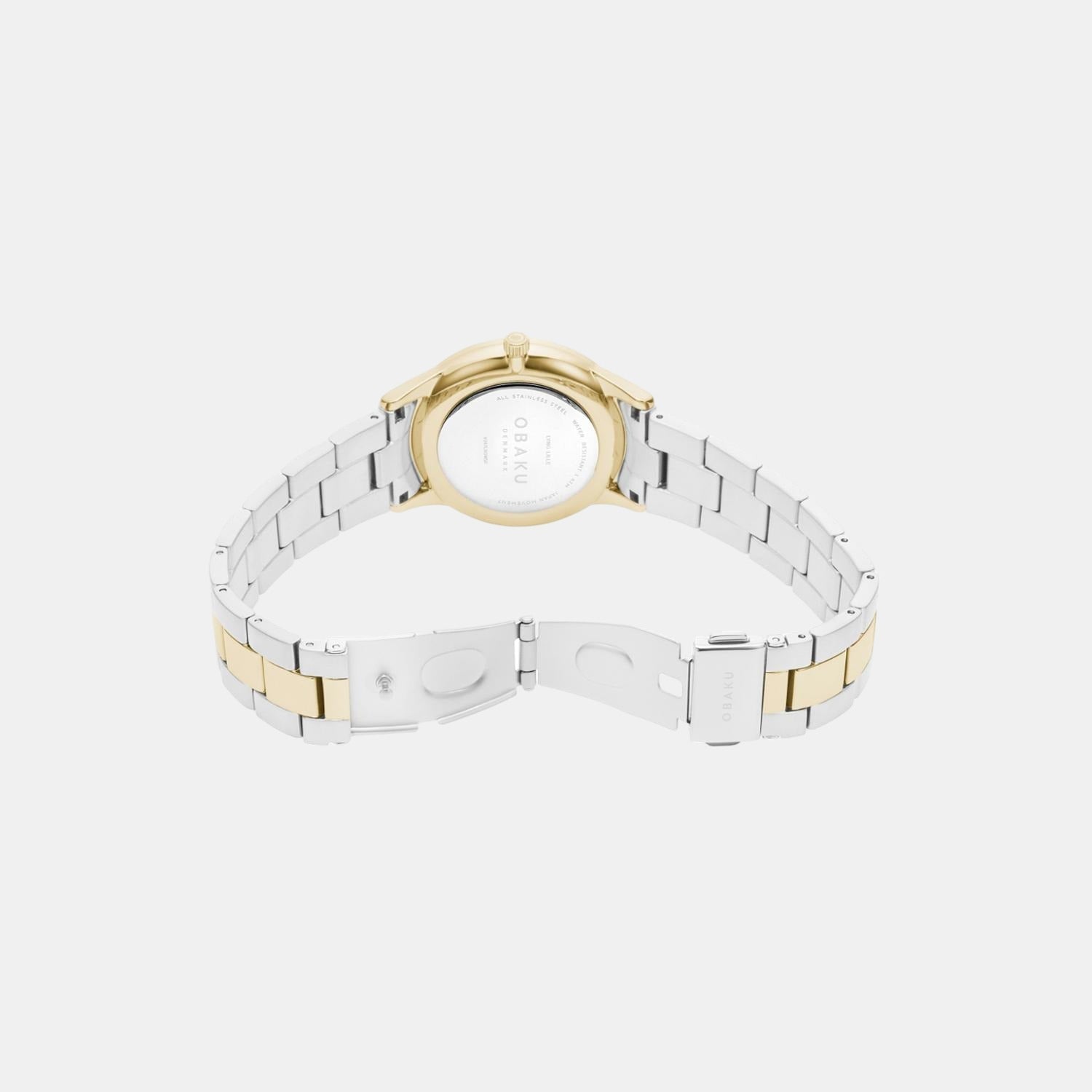 Lyng Lille Alabaster Women Quartz Mother Of Pearl Dial Analog Stainless Steel Watch V247LXGWSF