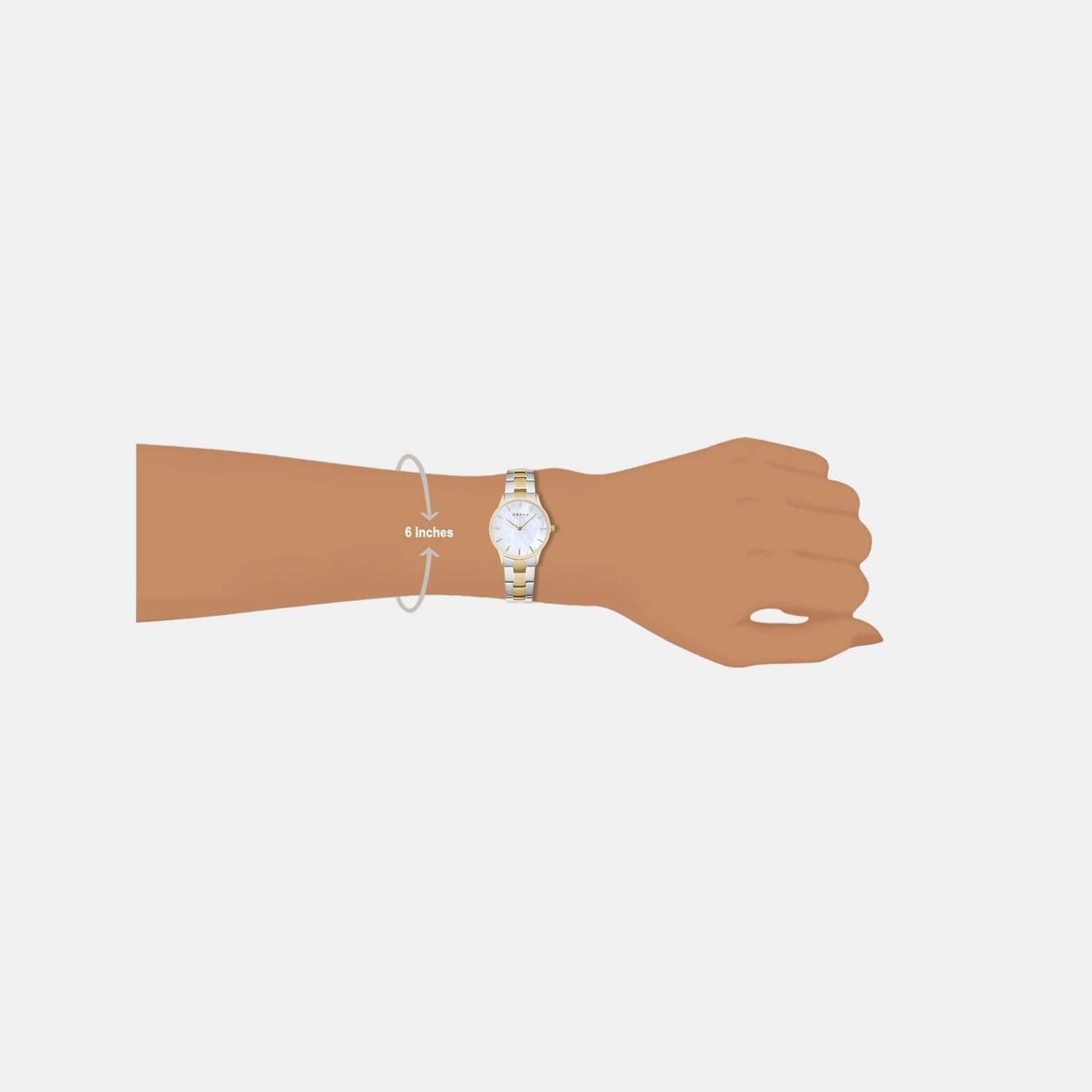 Lyng Lille Alabaster Women Quartz Mother Of Pearl Dial Analog Stainless Steel Watch V247LXGWSF
