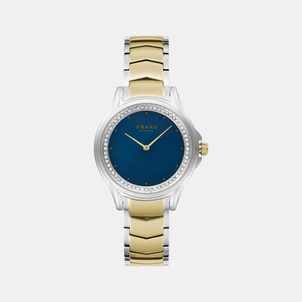 Jasmin Star Women Quartz Blue Dial Analog Stainless Steel Watch V261LECLSF