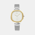 Brilliant Women Quartz Silver Dial Analog Stainless Steel Watch V277LXFIMC