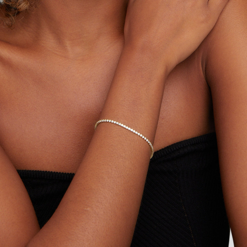 Cordelia Silver Tennis Bracelet